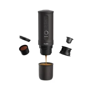 OutIn Nano Portable Electric Espresso Machine, Travel Coffee Maker for Camping.